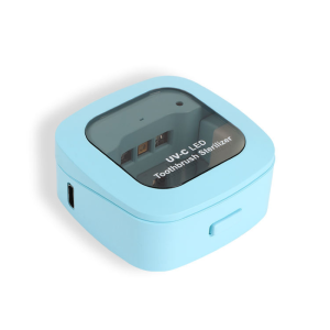AiQUE 99.99% Sterilization Shell 280nm UV-C Toothbrush Sterilizer Mini Portable 200mAh Rechargeable Travel Case Bathroom Home