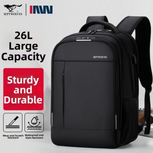 SEPTWOLVES | Multi-purpose Mens Backpack School Computer Bag