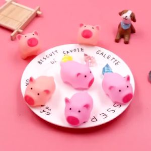 1Pc Stress-relieving Pig Sound Fidget Toy Pinch Fun Stress Squeeze Toys