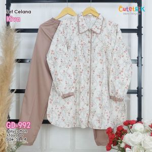 ONE SET CELANA KOREAN LOOK KIDS AND TEEN SETELAN CELANA ANAK TANGGUNG DAN REMAJA SIMPEL CASUAL CANTIK KIVA BY CUTETRIK