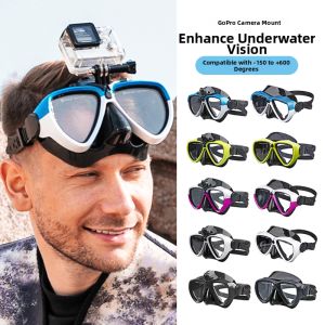 Professional GoPro Mount Anti-choke Diving Mask