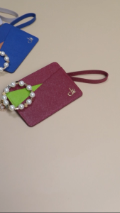 Louis Montini (Evelyn) กระเป๋าใส่บัตรเครดิต หนังวัวซาเฟียโน่ Card Holder WK17