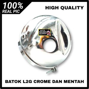 BATOK LAMPU L2G CROME DAN MENTAH PRES UKURAN 575 INCH