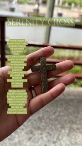 Pocket Serenity Cross Orgonite Energy Transmutator for Balance