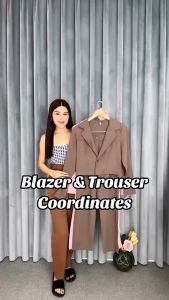 Jass Shop Korean Casual Oversized Blazer Suit Jacket for Women Loose Retro Lapel Long Sleeve Top (S-L) 1630 0717 8012