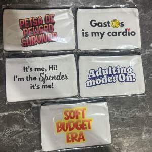 Batch 2: Canvas Wallet with Witty Filipino Quotes | Funny Coin Purse | Budgeting Wallet for Ipon Goals