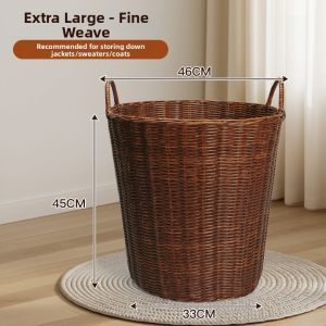 MOMIAN | Elegant Wicker-Style Home Clothes Basket