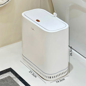 New Large Capacity Movable Covered Home Bathroom Trash Can