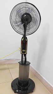 Spray Fan Mist Floor Fan Moving Mister Fan With Remote Control With 4L Capacity Tank 3 Cooling Speeds For Factory Warehouse Restaurant Hotel School Large Wind Mute