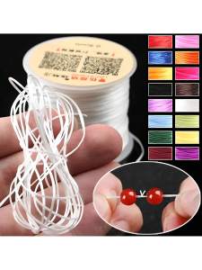 10M/Roll Strong Elastic Crystal Beading Cord 1mm for Bracelets Stretch Thread String Necklace DIY Jewelry Making Cords Line