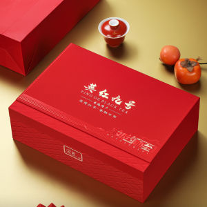 Mid-Autumn Festival New English Red No.9 Tea Empty Gift Box Dehua White Porcelain Tea Canister Traditional Chinese Style