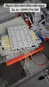 Bộ mạch đèn LED năng lượng mặt trời mắt ngọc 50W gồm mạch và remote