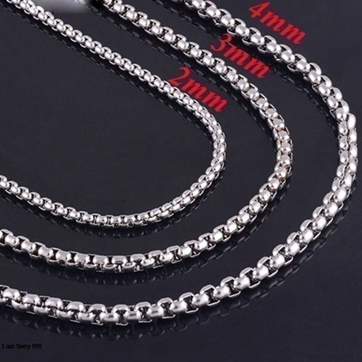 [HCM]Dây Chuyền Inox Nam Cá Tính Không Đen Dày 2mm