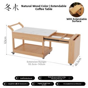 DONGMU | Expandable Mobile Stone Table for Tea