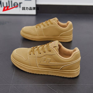 Womens Sport Shoes Versatile Thick Bottom Cross Buckle Korean Style Casual Board Shoes round Toe Flat Bottom PVC Outsole
