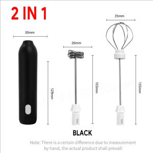 YESPERY Electric Coffee Frother/MILK Whisk Egg Beater MINI Food Blender USB Rechargeable Handheld 3-speeds Espresso Tools