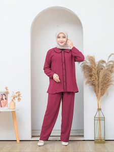 PROMO SET GIGA TERBARU ONESET WANITA DEWASA JUMBO BUSUI FRIENDLY CRINGKLE AIRFLOW TERMURAH KEKINIAN