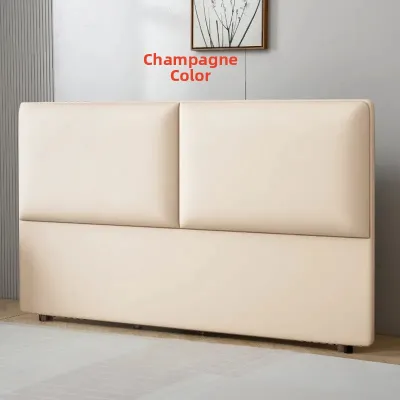 Luxurious Thin Modern Simple New Model Standing Main Bedroom Solid Wood Soft Padded Bedhead Board Multi-Person Single Person