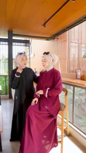 ABAYA MEDINA DRESS EXSLUSIVE ANNASIHAH/GAMIS ABAYA POLOS TERBARU WANITA MUSLIMAH/GAMIS LEBARAN 2025