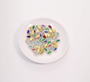 5x10mm Sunflower Sewing Claw Rhinestones Crystals Glass Beads Buttons Stones Sew On Rhinestone for Clothes Sewing Accessories