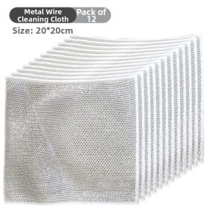 Oil-resistant Steel Wire Dishcloth Kitchen Special Use Metal Wire Cleaning Brush for Pot And Bowl Washing Household Tool