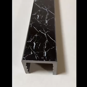 [Manila COD]Solid waterproof strip bathroom waterproof shower waterproof PVC marble UV threshold partition dry and wet separation 160CM*5CM*6CM 0.8CM Thick imitation marble embedded stone-based bathroom waterproof one-line bathroom waterproof