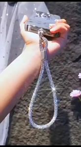 INS Glitter Phone Lanyard Phone Crystal Wrist Straps Keychain Anti-lost Rope For iPhone 18 Samsung Universal Bling Hanging Cord