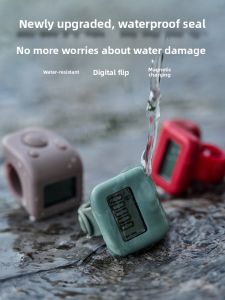 Waterproof Hand-operated Tibetan-style Counters Night-light Electronic Digital Display Mechanical Ring Reader Point-counter