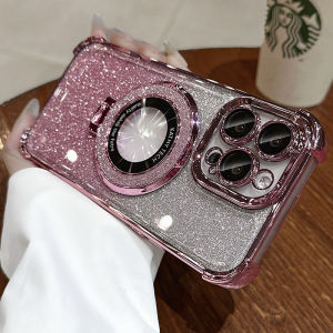 เคสโทรศัพท์มือถือ Apple แบบมีขาตั้งดูดซับแม่เหล็ก ป้องกันการตกหล่น ป้องกันเลนส์ 4 ด้าน ฝาป้องกันเลนส์ 13 ฝาป้องกัน 12 ฝาป้องกัน