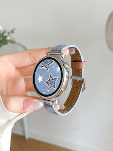 Premium Leather Strap for Huawei Watch GT4 and GT3 Ladies Smart Watch Band Upgrade for Women 4/3/2 Pro Honor Sports Wristband