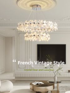 JIASHIDA | French Cream Style Romantic Flower Chandelier