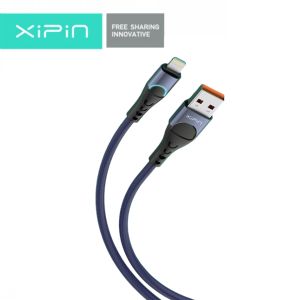 XiPin LX66 Fast 6A Charging Fast Data Transfer Cable Luminous Braided For Micro Type-C Lightning 1.2M