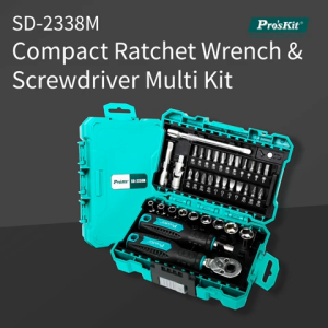 Proskit SD-2338M Compact Ratchet Wrench & Screwdriver Multi Kit