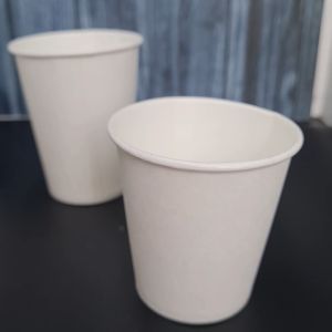 Paper Cup Putih Polos 9 Oz 220 ml / Tea Cup / Gelas Kopi / Gelas kertas / Paper Hot Cup (50 pcs)