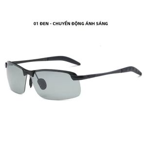 Photochromic Kính Mát Nam Phân Cực Polarized Tắc Kè Hoa Mắt Kính Nam Thay Đổi Màu Sắc Kính Chống Nắng Ngày Đêm Lái Kính Mắt