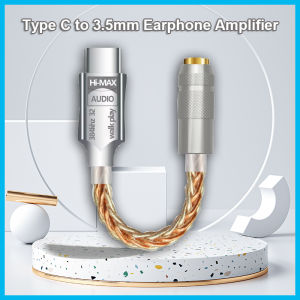 DAC CB1200AU Type-C to 3.5mm Headphone Amplifier HiFi Audio Decoder Headphone Conversion Cable for Android PC Audio Adapter