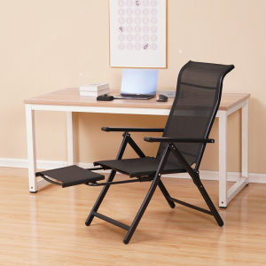 Foldable and Portable Recliner Simple Balcony Lunch Break Office Lazy Dormitory Outdoor Casual Beach Small Backrest Chair