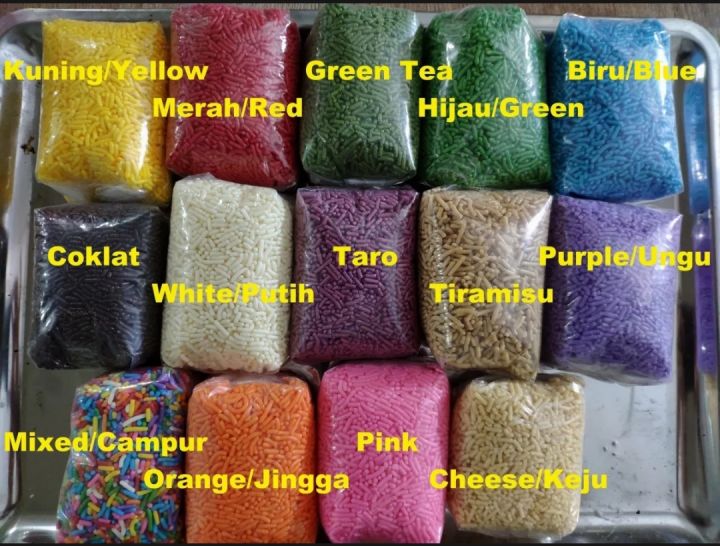 MESES /  MESIS  PRIMER / NURI  BERBAGAI VARIAN  WARNA  ( KEMASAN REPACK  250 GR )