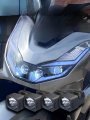 ไฟหน้ารถจักรยานยนต์ Honda PCX160 แบบ LED ปรับแต่งได้ กระจกมองเห็นแบบแมทริกซ์ ชุดปรับแต่งไฟหน้าแบบแยกส่วน แหล่งกำเนิดไฟฟ้า. 