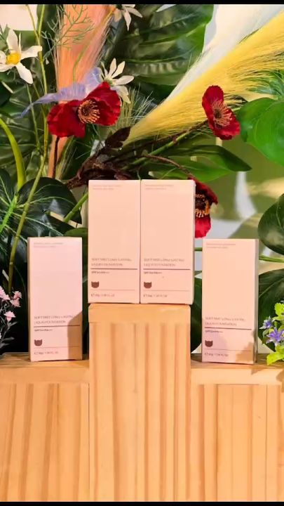 PALA รองพื้น เนื้อบางเบา ปกปิด สิว ฝ้ากระจุดด่างดำ SPF50+PA+++ ขนาด 30g. Soft Mist Long-Lasting Liquid Foundation