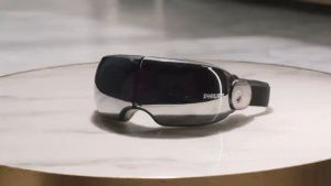 Philips Massager PPM2702 Pijat eyes Bone transmission music/5 massage modes/3D hollow vision design