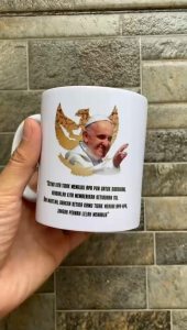 Mug Kunjungan Paus Indonesia Pope Francis Quotes Souvenir Hampers Kado