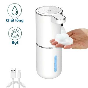 Máy Phân Phối Xà Phòng Dạng Lỏng/bọt Tự Động Không Chạm USB Có Thể Sạc Lại Cảm Biến Hồng Ngoại Phòng Tắm Nhà Bếp Máy Phân Phối Xà Phòng Điện