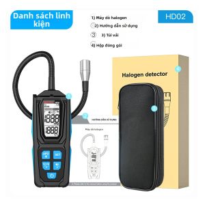 Mestek | Máy Đo Rò Rỉ Môi Chất Lạnh Halogen MESTEK HD02 Dành Cho R22 R32 R134A HFC HCFC CFC PFC HFO Và Khí Dễ Cháy Có Màn Hình LCD