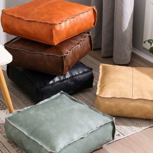 Clothing-Filled Multi-Use Storage Ottoman Stool