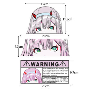 JDM 02 Miếng Dán Phản Quang Hình Con Mắt Cô Gái Anime Miếng Dán Trang Trí Bình Xăng Xe Hơi Mũ Bảo Hiểm Xe Máy Xe Tay Ga Bộ Đầy Đủ