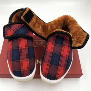 Winter Old Beijing Handwork Cloth Cotton-Padded Shoes Mens Home Middle-Aged Mens and Womens Velvet Thickened Non Slip Warm Shoes