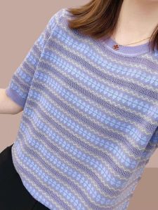Purple Comfortable Short-sleeve T-shirt