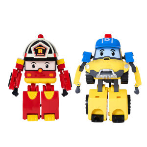 Robocar Poli | Transformable Fire Truck and Ambulance Set 4 Inches