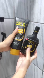 NATUR Extract Shampoo - Herbal - Olive Oil - Gingseng  140mL
